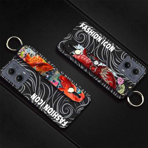 适用MOTO Edge 5G 2024手机壳质感搞怪动漫趣味纯色指环防尘潮流