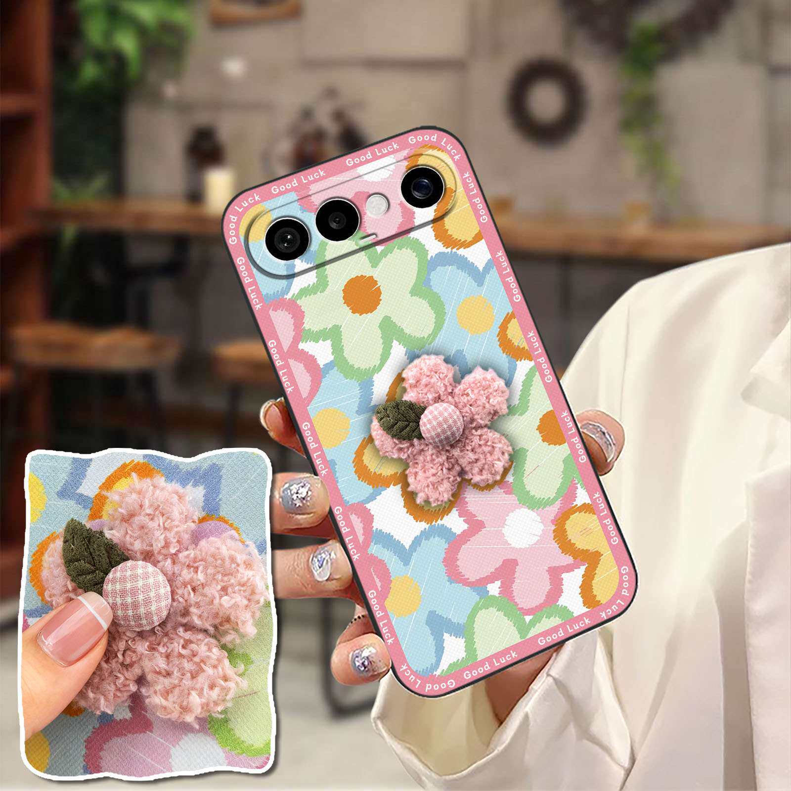 适用VIVO S50 Pro Mini手机壳毛绒散热刺绣数码可爱硅胶创意3D