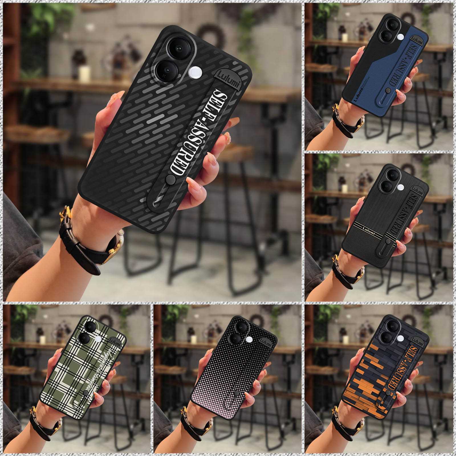 适用VIVO V60 Lite手机壳软壳创意硅胶商务散热拼图素色几何防尘
