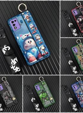 适用中兴Libero 5G iii/A202ZT手机壳动漫男女款挂绳液态情侣