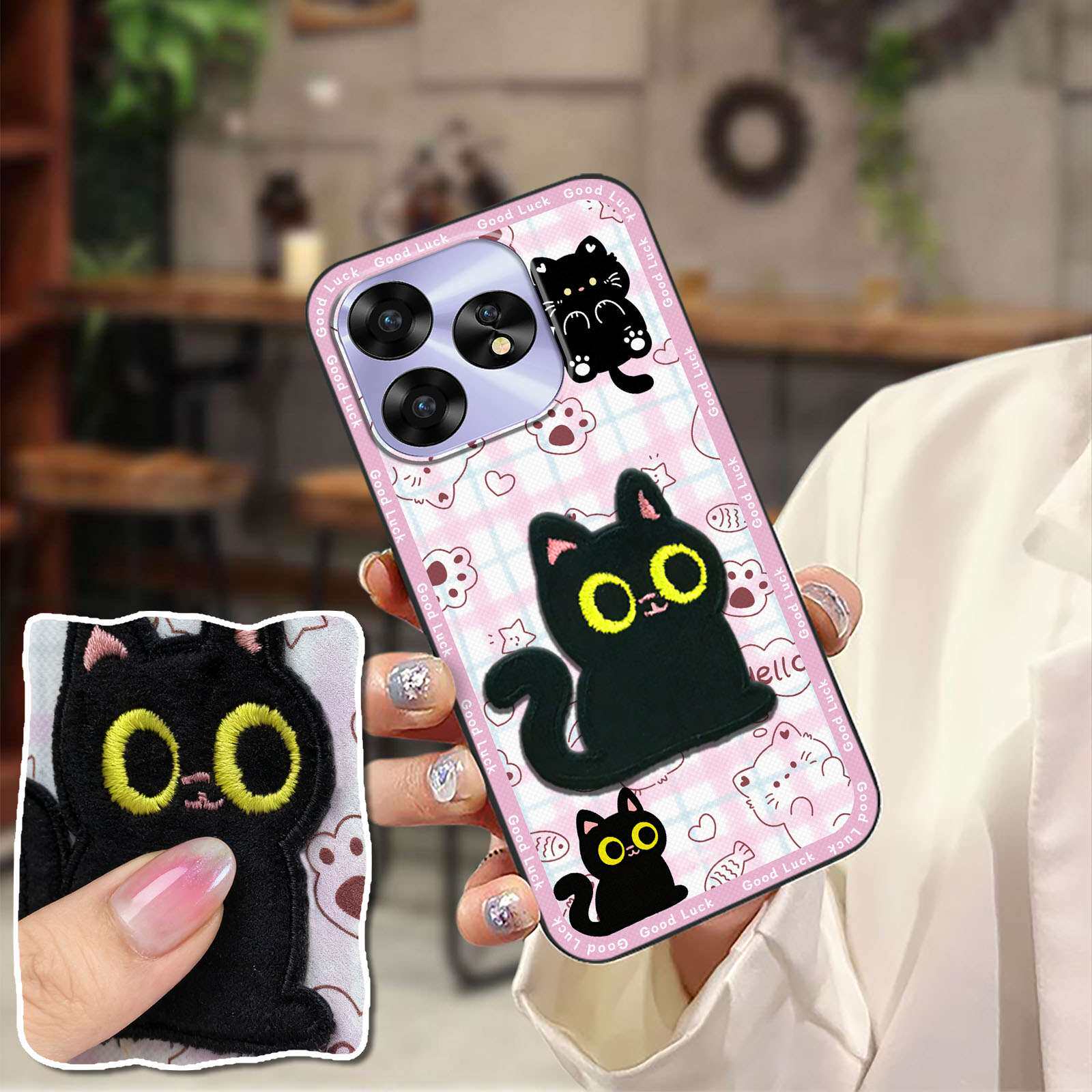 适用优米A15/UMIDIGI A15C/A15T手机壳布贴3D散热质感可爱软壳