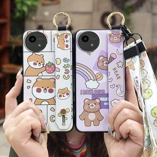 男女款 适用夏普Aquos 52F手机壳卡通指环新款 可爱情侣 wish5