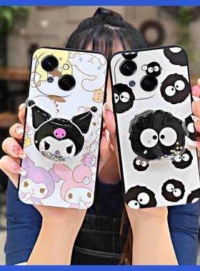 适用Tecno POP9 4G/传音Spark GO 1/KL4手机壳纯色软壳动漫旋转