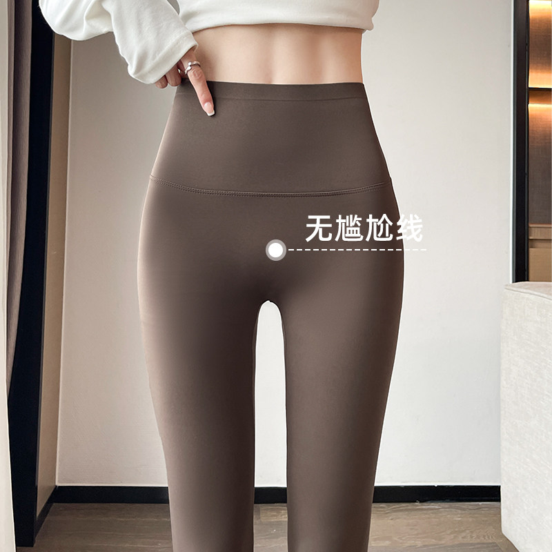 鲨鱼裤女外穿春秋2026新款高腰显瘦收腹提臀瑜伽健身无痕打底裤子