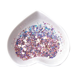 流沙油diy手工水晶滴胶妖精之瞳细闪粉混合七彩亮片滴胶材料套装