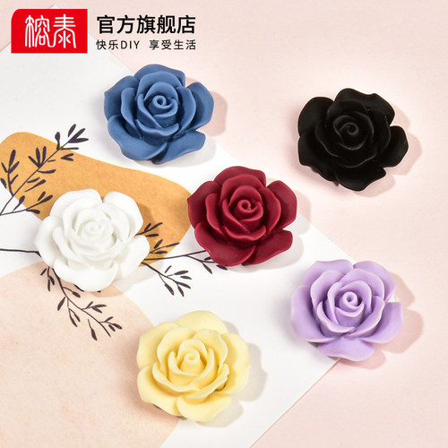 榕泰高质感玫瑰花树脂配件
