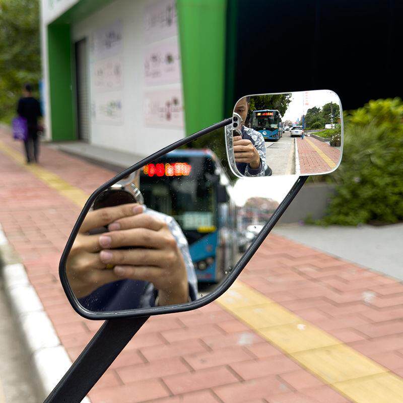 摩托车机车电动车360度辅助小圆镜改装通用后视镜反光镜车辅助镜