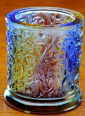 琉璃笔筒退休领导摆件创意送同事