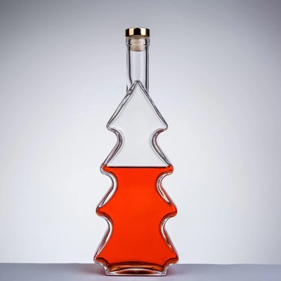 松树小清新创意酒瓶子摆件精白料