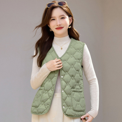 轻薄保暖马甲女款防寒背心马夹