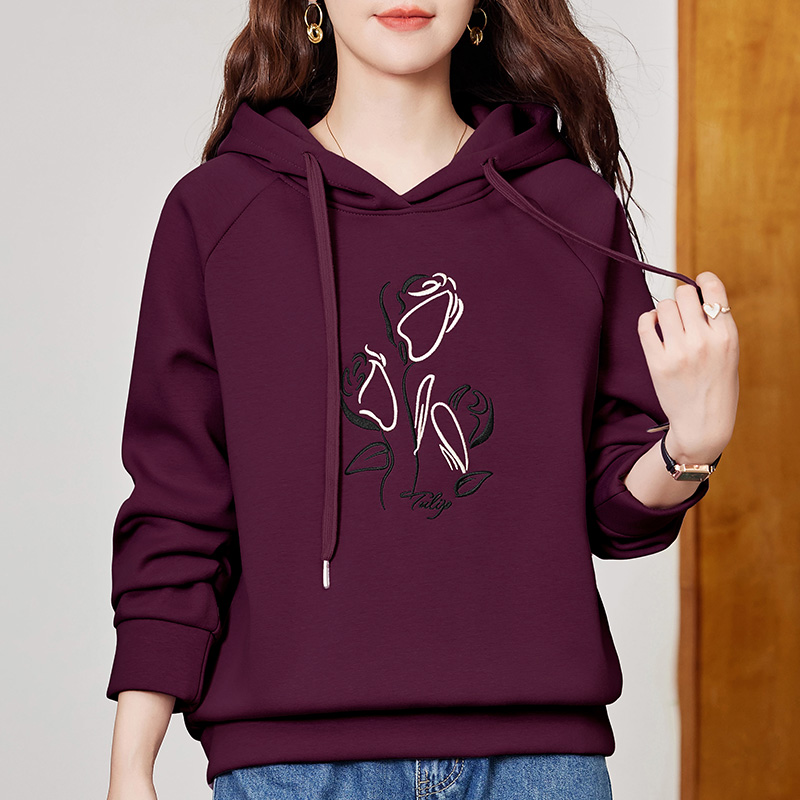 连帽卫衣女加绒加厚小个子外套