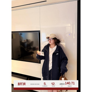 老章和小胖PONGKIKI舒服星人小熊重磅套装 卫衣半身裙两件套 女大码