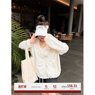 老章和小胖PONGKIKI防晒战神外套大码 防紫外线浅色轻薄皮肤衣