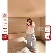 保暖宽松百搭休闲裤 老章和小胖PONGKIKI超暖摇粒绒香蕉裤 女大码 冬