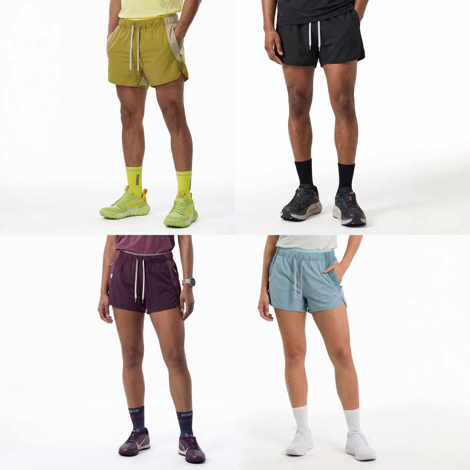 春夏新品双腰头透气短裤街头潮牌运动户外百搭休闲跑步裤子男女款