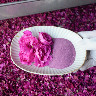 无硫磺纯净天然香气 搭配芋头粉牛奶酸奶很好 玫瑰花瓣粉 晚桔