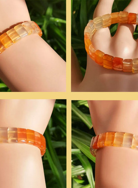 现货玉髓原石俏色瑞丽风星座手串