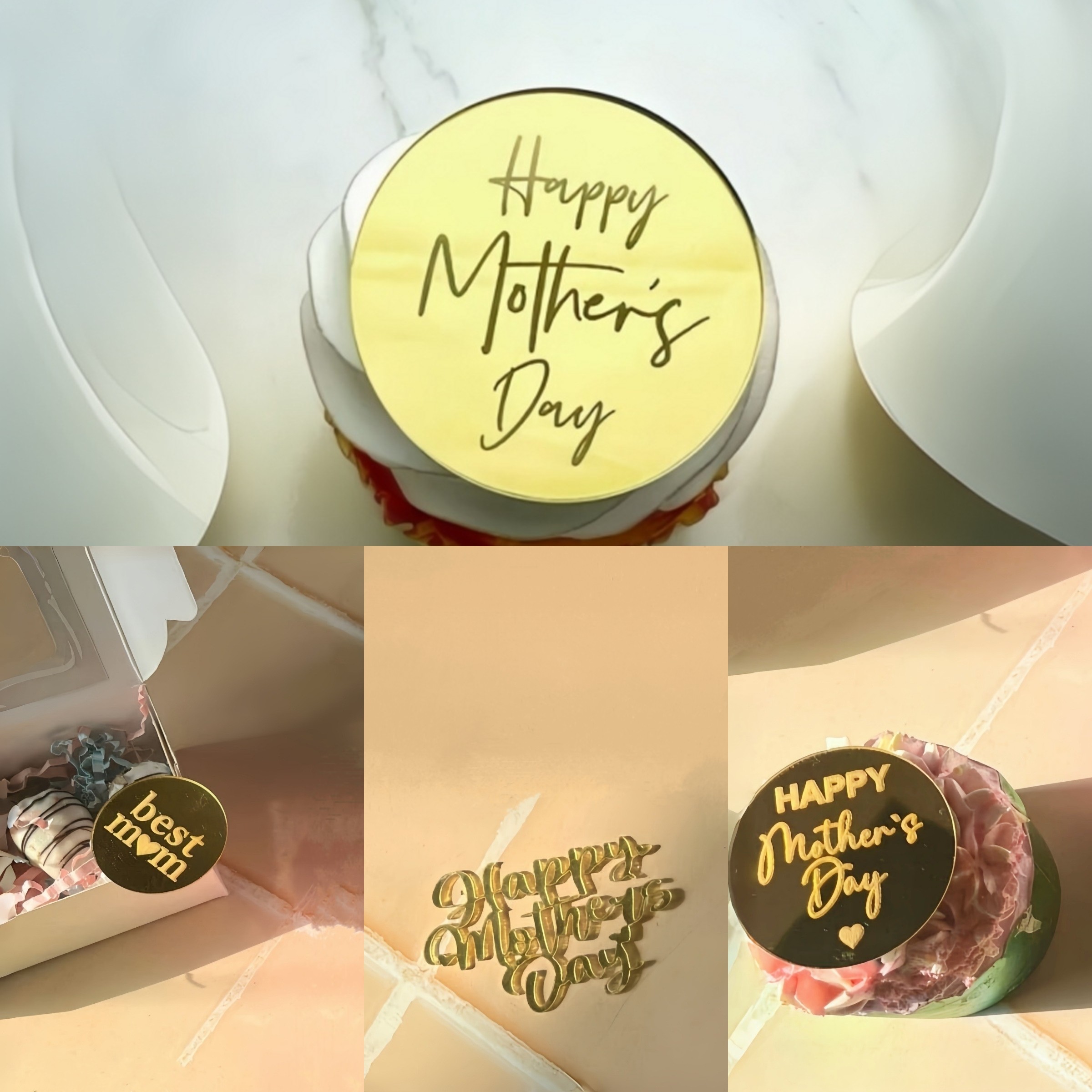 新品happymother'sday母亲节纸杯蛋糕装饰亚克力雕刻装饰摆件金色,节庆用品/礼品,蛋糕/烘焙装饰用品,淘宝优惠券,粉丝福利购,淘宝优惠卷