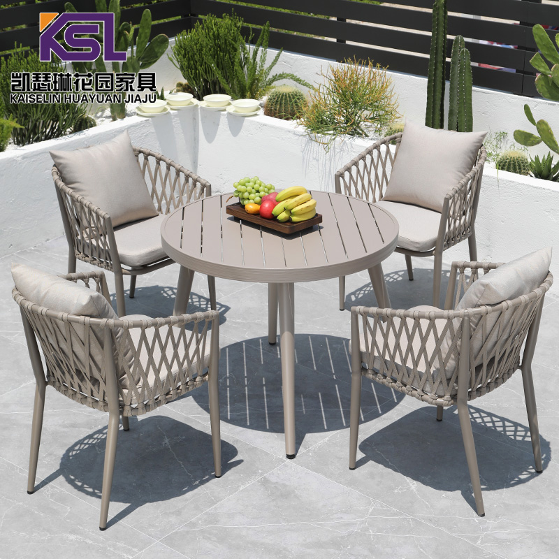 户外塑木桌椅庭院防水防晒