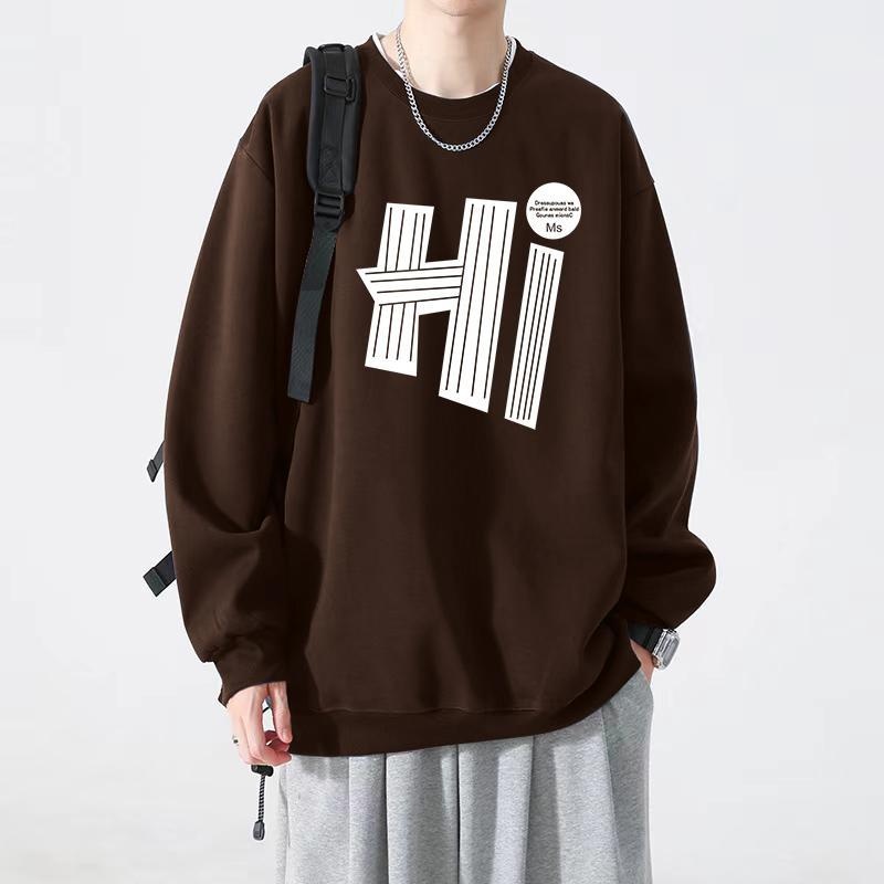 学院风秋冬男加绒加厚大码重磅宽松胖子2-300斤小众oversize卫衣