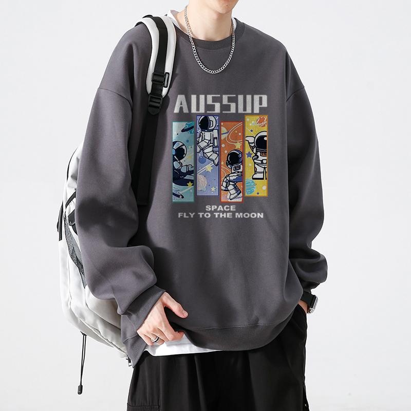 重磅2-300斤卫衣大码男士秋冬季新款港风ins潮流加绒加厚宽松外套