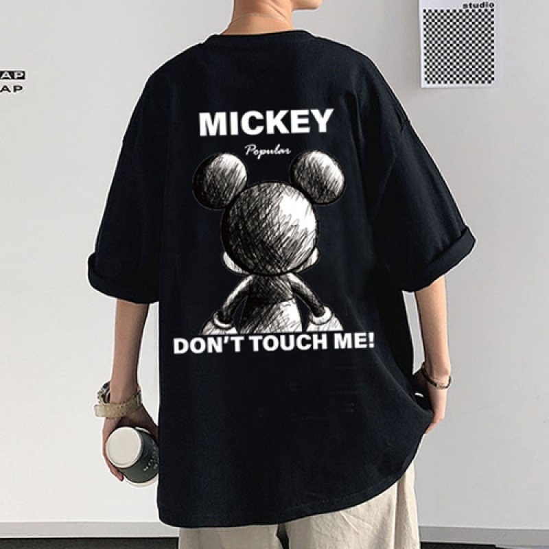 夏季男士印花大码2-300斤潮流小众重磅纯棉100%宽松胖子短袖T恤衫