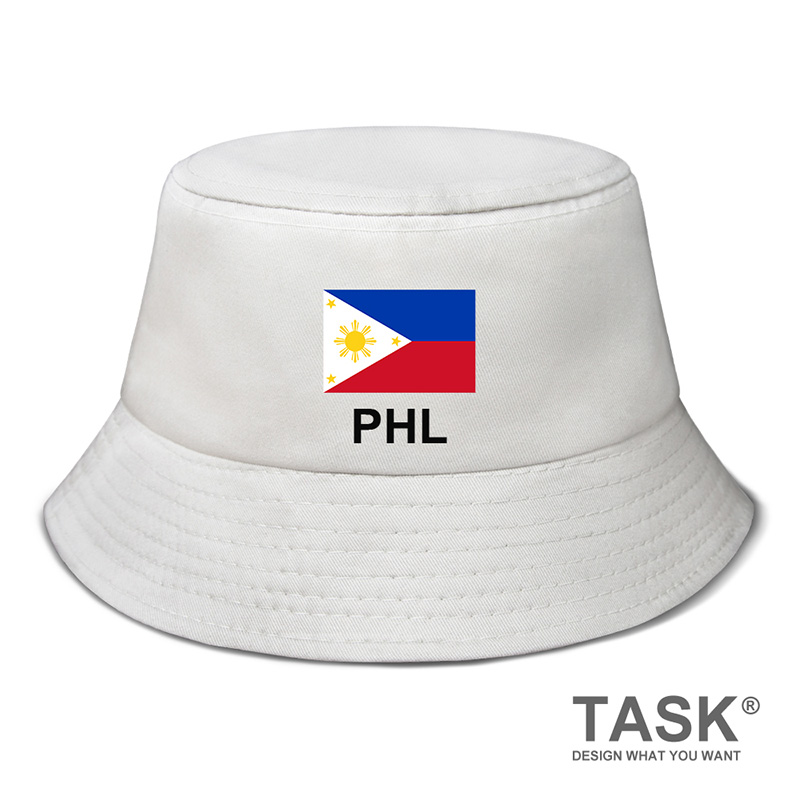 菲律宾Philippines国家学生帽子渔夫帽男女防晒钓鱼太阳帽设 无界