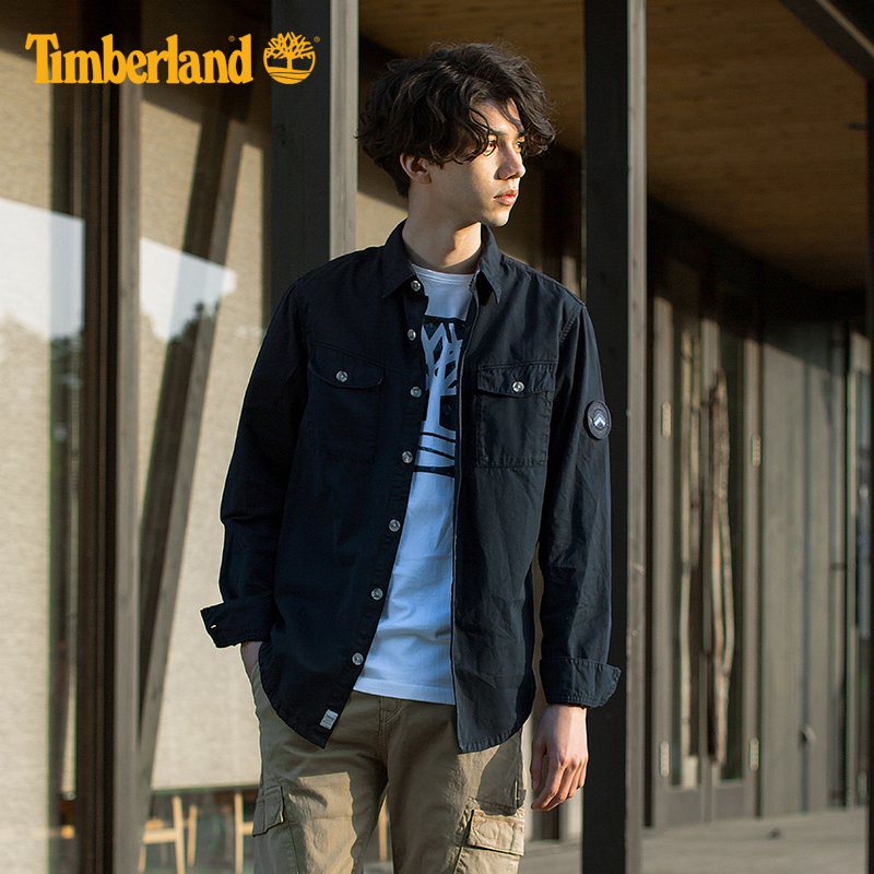 Timberland添柏岚男装迷彩元素休闲衬衫式外套|A1NN2