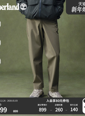 Timberland添柏岚官方男款软壳长裤户外徒步防泼水宽松大码|A5RT8