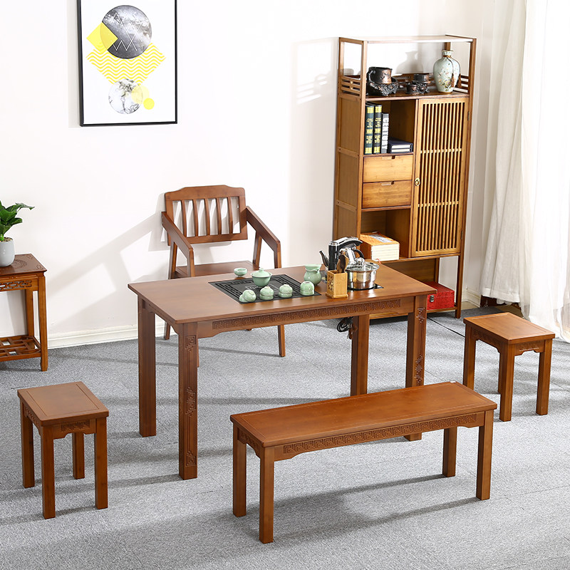 煮茶新中式楠竹茶桌简约茶艺国学桌写字台办公桌家用茶桌椅组合,住宅家具,家用茶台/茶桌,淘宝优惠券,粉丝福利购,淘宝优惠卷