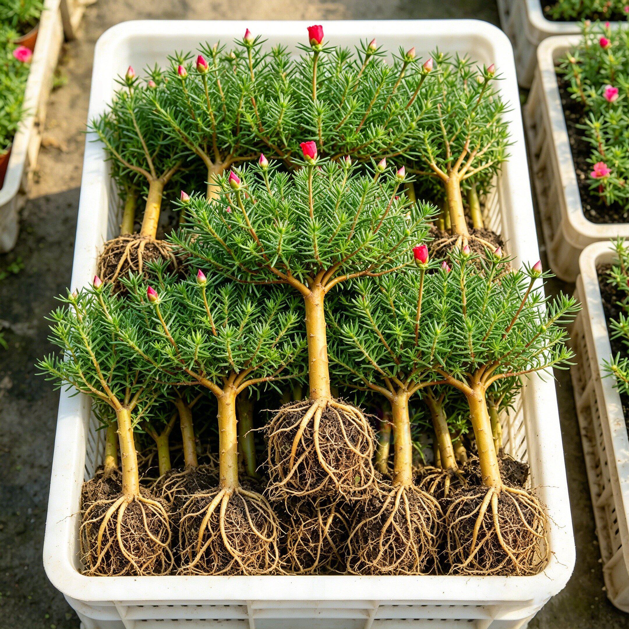 多色重瓣太阳花老桩耐寒庭院阳台易养活四季种植植物太阳花苗带根