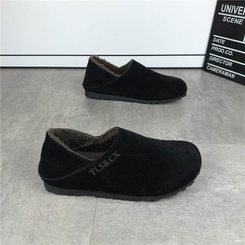 2024冬季磨砂勃肯鞋复古加绒男鞋