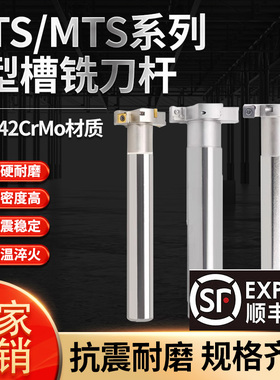HTS/MTS三面刃铣刀杆数控T型槽铣刀杆厚4/5/6/8/10/12/16/20T型刀