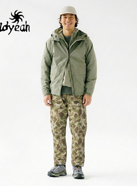 野也WildYeah鸭猎迷彩前置贴袋工装裤户外裤登山裤休闲裤