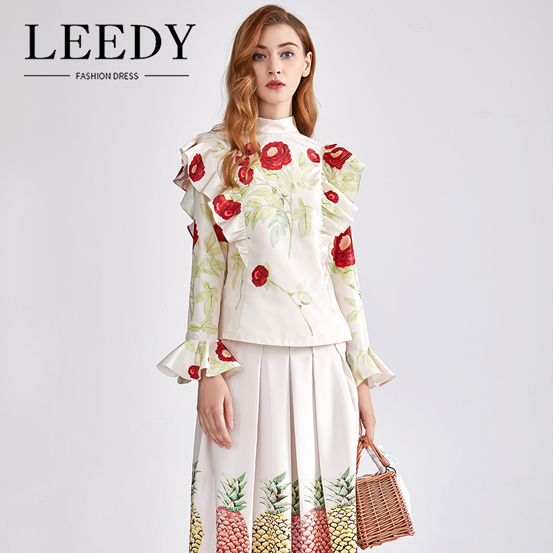LEEDY£¦ME¸´¹ÅºÉÒ¶±ßÍíװȹ ŮʿÇï¼¾³¤Ðä2018ʱÉÐпîÍíÑçСÀñ·þ