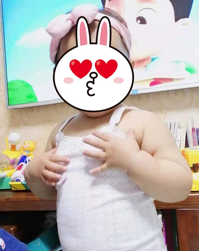 童装女宝宝百搭纯色柔软小背心
