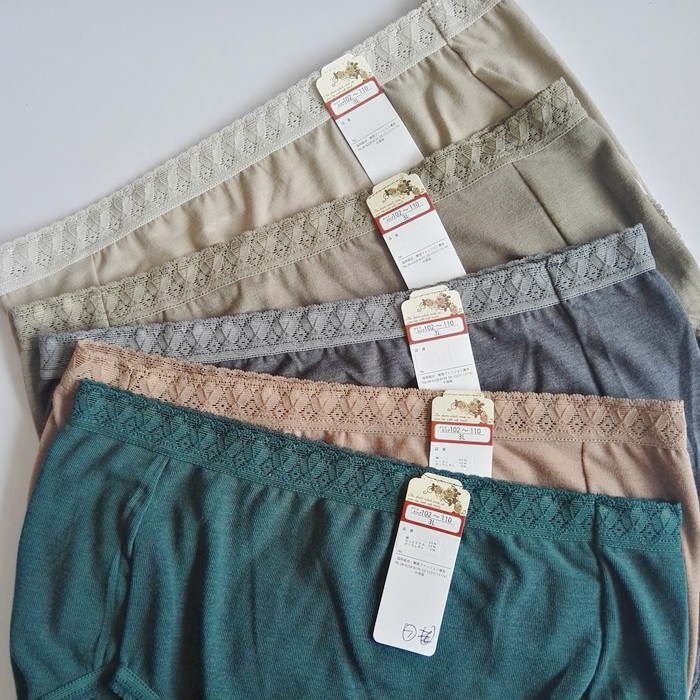 蕾丝边超柔软高弹力丰满女士内裤