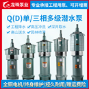 多级潜水泵220v家用抽水泵农用灌溉农用380v深井高压高扬程潜水泵