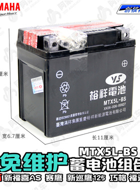 雅马哈摩托车电瓶巧格i125 新福喜as125 赛鹰125 巧格 凌鹰蓄电池