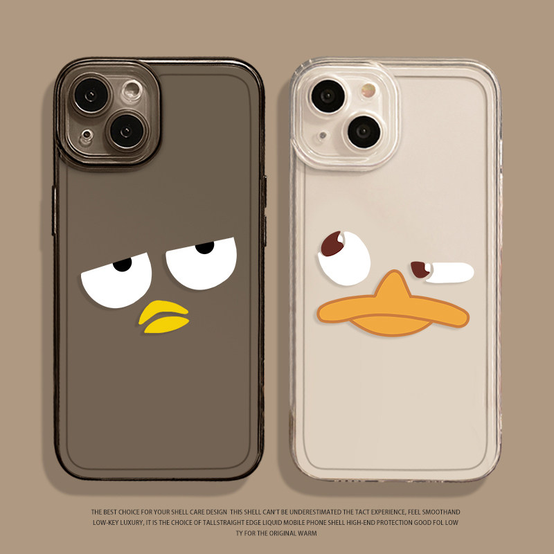 搞怪表情手机壳适用小米15情侣14pro红米k80鸭子k70小鸡
