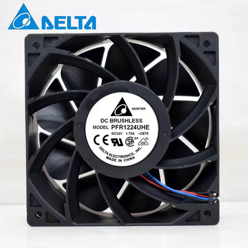 全新台达PFR1224UHE-CE75 12038 DC24V 1.75A 螺杆机暴力散热风扇