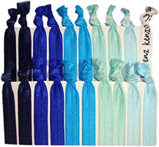 Hair Ties Ponytail Holders - 20 Pack "Blue Ombre" No Crease|ruв категории Нижнее белье, бельевая арматура - от Buy2taobao.com для оказания профессиональной услуги покупки агента Taobao