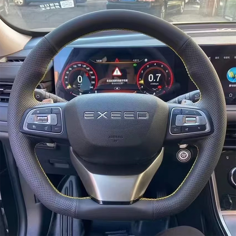 21-22款瑞虎8plus方向盘套真皮奇瑞星途TXL凌云把套专用手缝全包