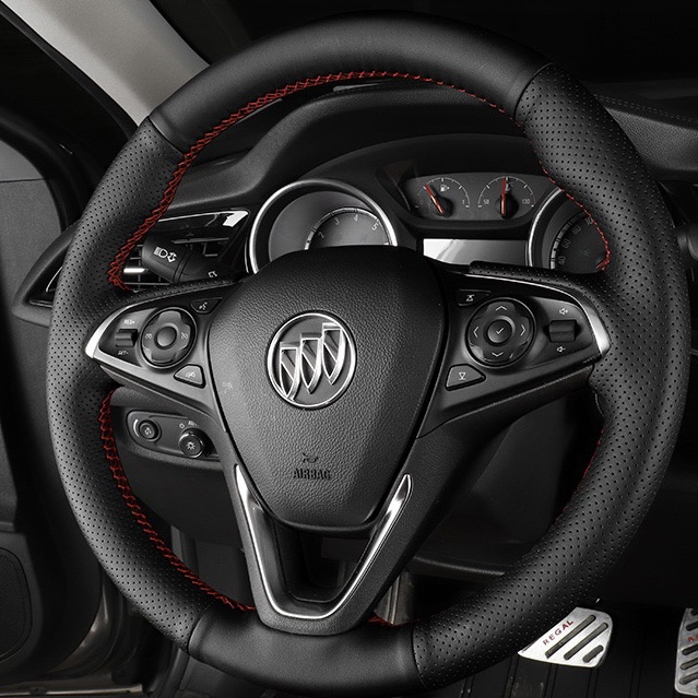 别克方向盘套真皮手缝17 18 19年君威14-21昂科威15-19款威朗把套