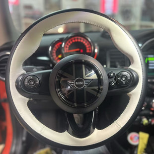 迷你MINICOOPER MINIJCWACEMAN经典派纳帕真皮手缝方向盘套