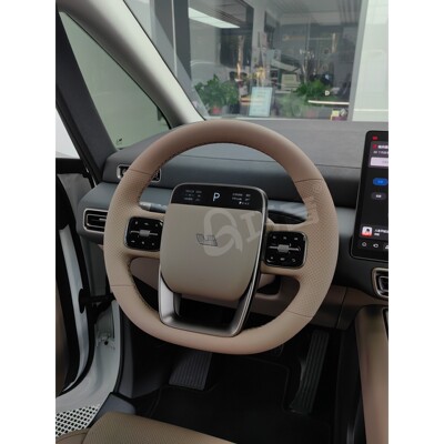 适用于理想MEGA L6 L7 L8 L9i6I8专车专用真皮手缝方向盘把套