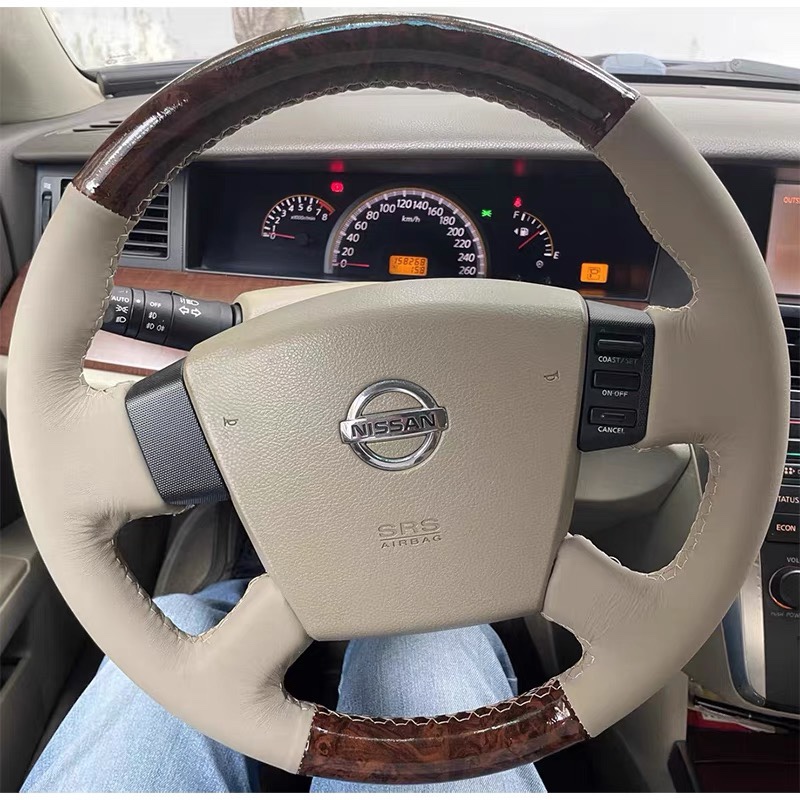 老款04 05 06 07日产天籁230jk/jm专车专用手缝方向盘套全包把套