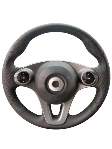 09-19款奔驰smart斯玛特方向盘套手缝fortwo/forfour真皮改装把套