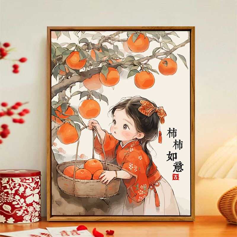 十字绣手工点贴简单小幅钻石画