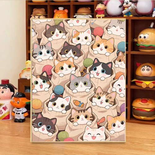 卡通动物可爱猫咪钻石画2025新款